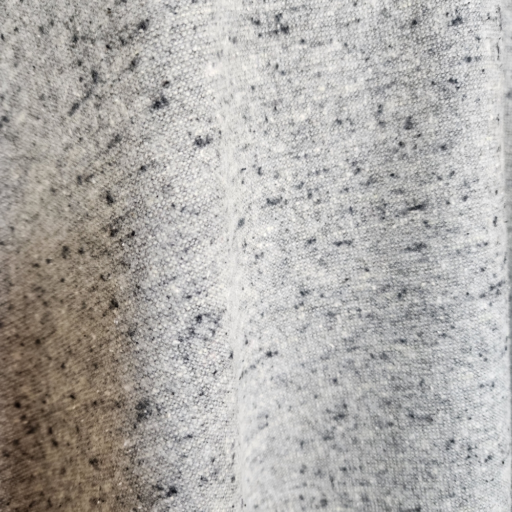 ZARA Speckled Mulberry Silk Wool Midi Dress Gray Woven A-line Dress XS - Picture 8 of 15